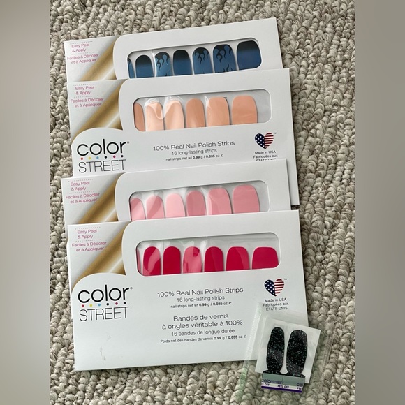 Color Street real nail polish strips 4 sets - Picture 7 of 7